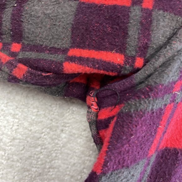 Vintage 60s Champion Flannel Shirt Red Plaid Button Front Workwear Sz 16.5 Read - Picture 8 of 16